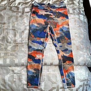 Fabletics Multicolor Camouflage Leggings